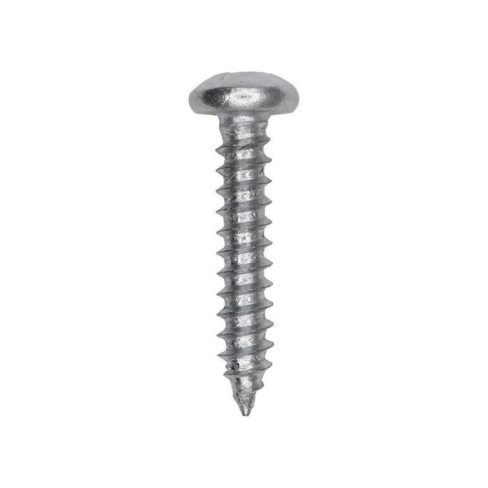 Auveco # 25702 Square Drive Pan Head Tapping Screw #6 x 3/4 in. Zinc. Qty 100.
