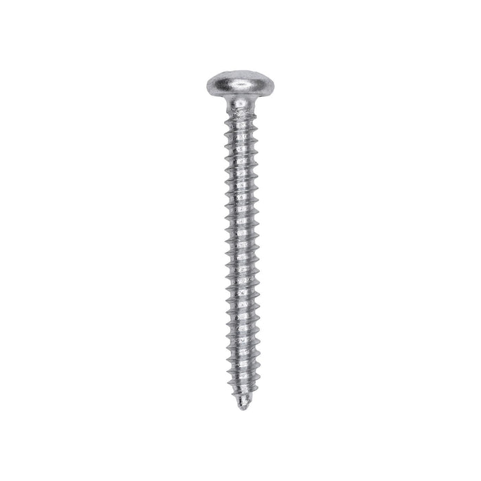 Auveco # 25712 Square Drive Pan Head Tapping Screw #8 x 1-1/2 in. Zinc. Qty 100.