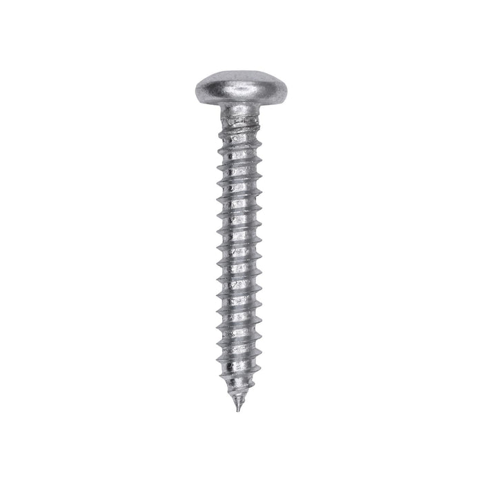 Auveco # 25717 Square Drive Pan Head Tapping Screw #10 x 1-1/4 in. Zinc. Qty 100.