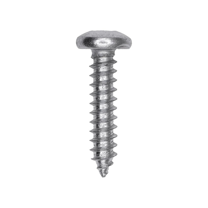 Auveco # 25721 Square Drive Pan Head Tapping Screw #12 x 1 in. Zinc. Qty 100.
