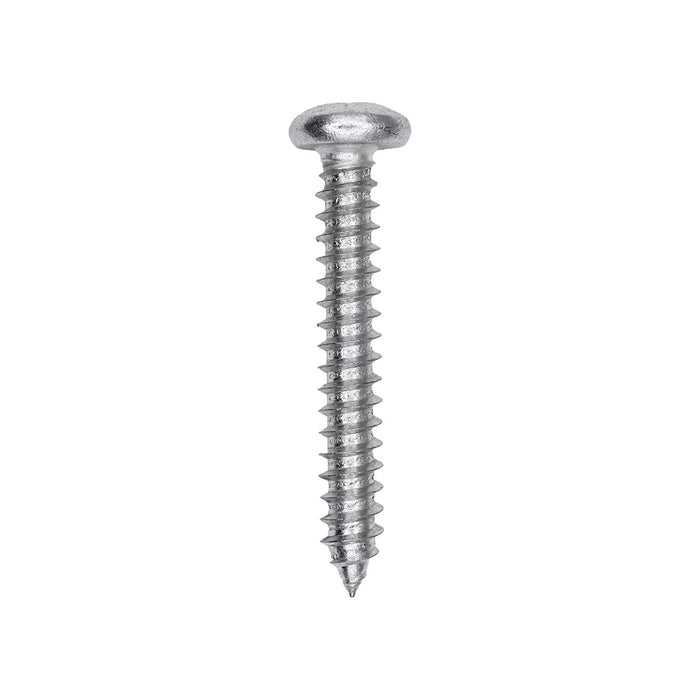 Auveco # 25723 Square Drive Pan Head Tapping Screw #12 x 1-1/2 in. Zinc. Qty 100.
