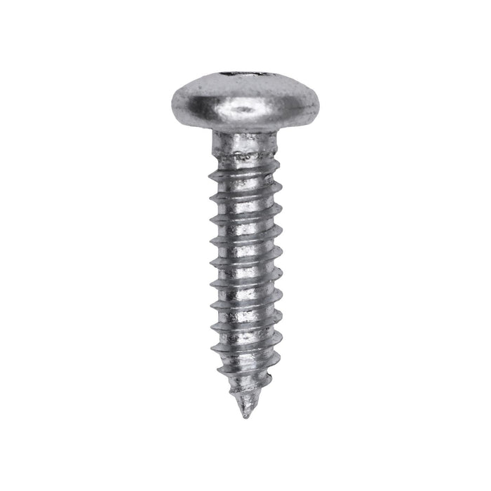 Auveco # 25726 Square Drive Pan Head Tapping Screw #14 x 1 in. Zinc. Qty 100.