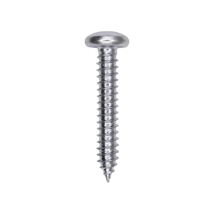 Auveco # 25728 Square Drive Pan Head Tapping Screw #14 x 1-1/2 in. Zinc. Qty 100.