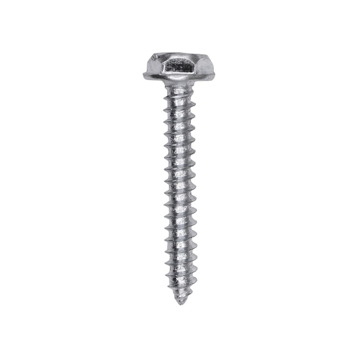 Auveco # 25730 Slotted Hex Washer Head Tapping Screw #6 x 1 in. Zinc. Qty 100.