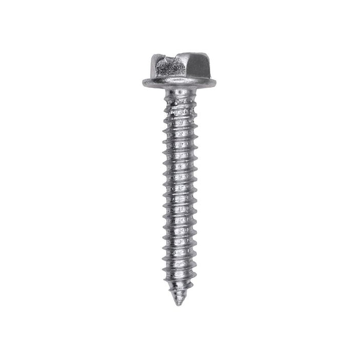 Auveco # 25737 Slotted Hex Washer Head Tapping Screw #14 x 1-1/2 in. Zinc. Qty 100.