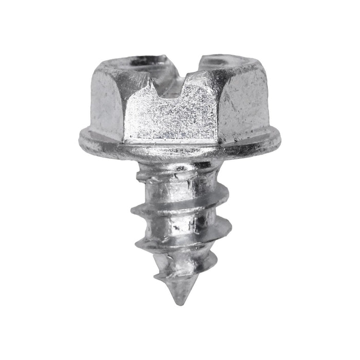 Auveco # 25738 Slotted Hex Washer Head Tapping Screw 5/16 in. x 1/2 in. Zinc. Qty 100.