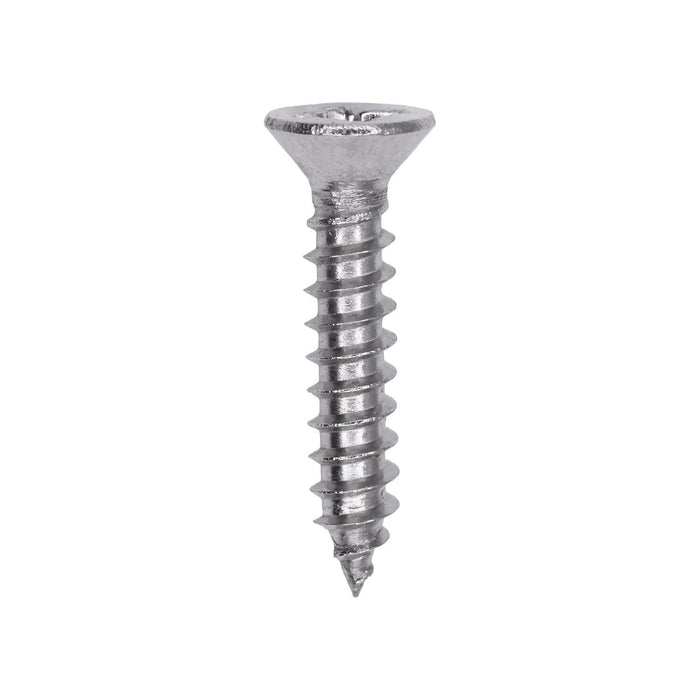 Auveco # 25754 Phillips Flat Head Sheet Metal Screw #6 x 3/4 in. 18-8 Stainless Steel. Qty 50.