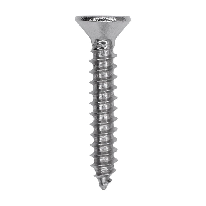 Auveco # 25755 Phillips Flat Head Sheet Metal Screw #6 x 7/8 in. 18-8 Stainless Steel. Qty 50.