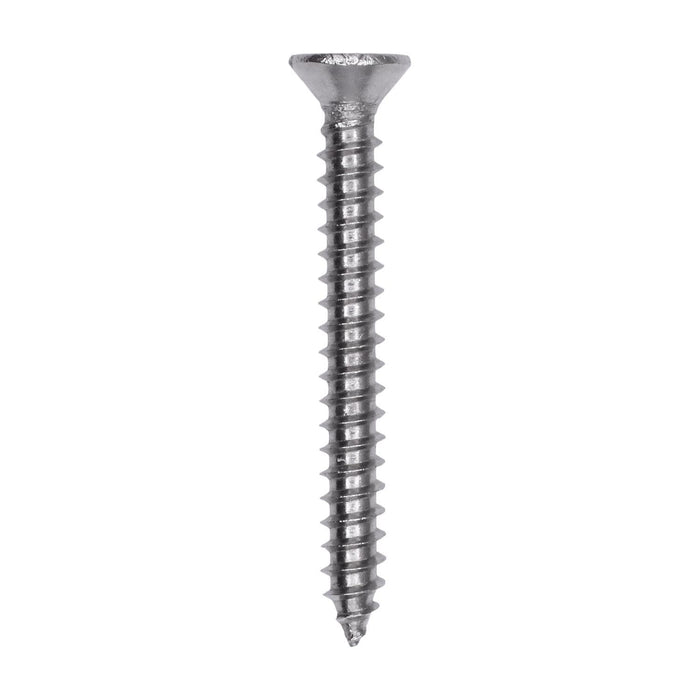 Auveco # 25758 Phillips Flat Head Sheet Metal Screw #6 x 1-1/4 in. 18-8 Stainless Steel. Qty 50.
