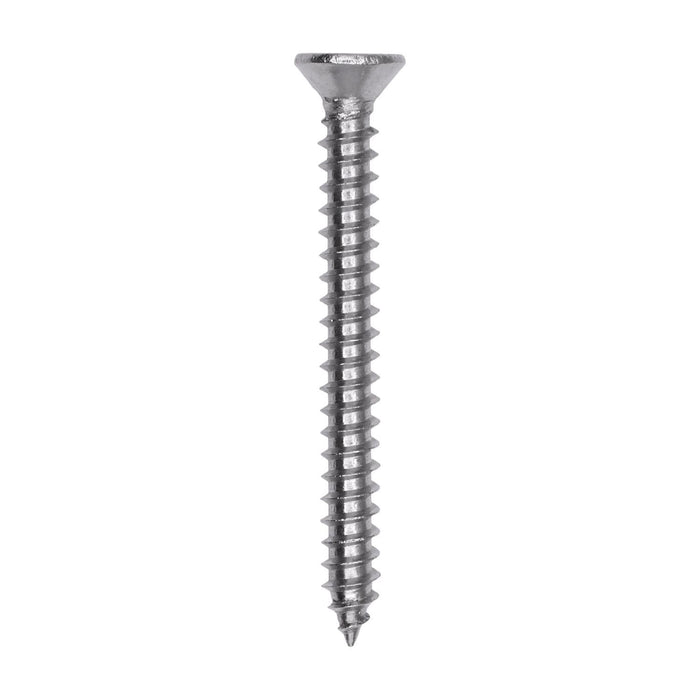 Auveco # 25759 Phillips Flat Head Sheet Metal Screw #6 x 1-3/8 in. 18-8 Stainless Steel. Qty 50.