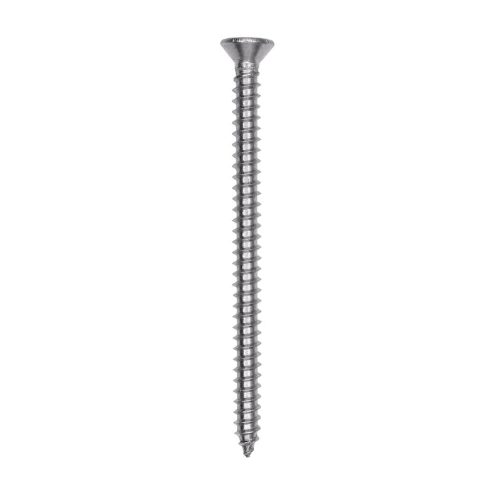 Auveco # 25763 Phillips Flat Head Sheet Metal Screw #6 x 2 in. 18-8 Stainless Steel. Qty 50.