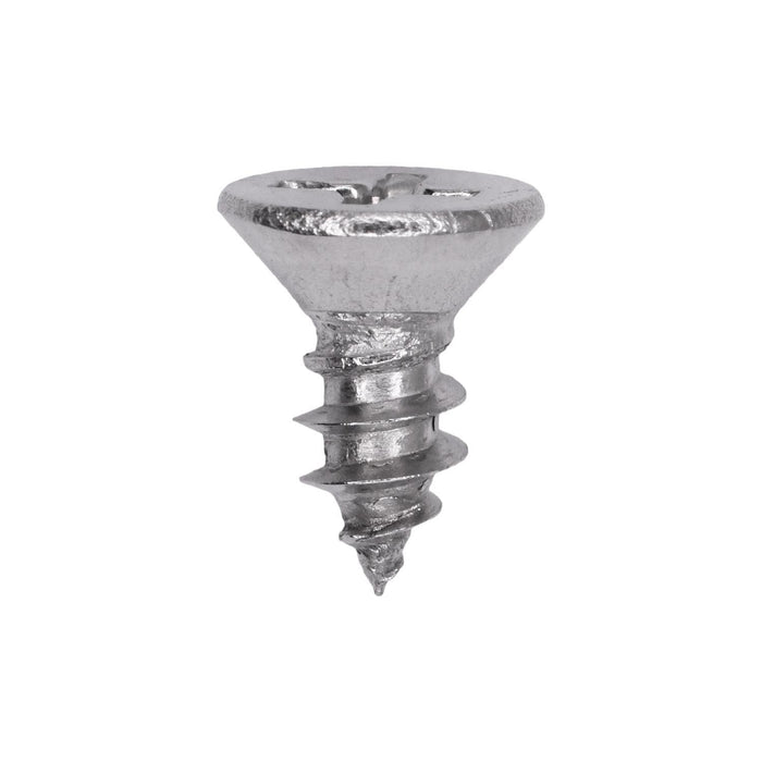 Auveco # 25764 Phillips Flat Head Sheet Metal Screw #8 x 3/8 in. 18-8 Stainless Steel. Qty 50.