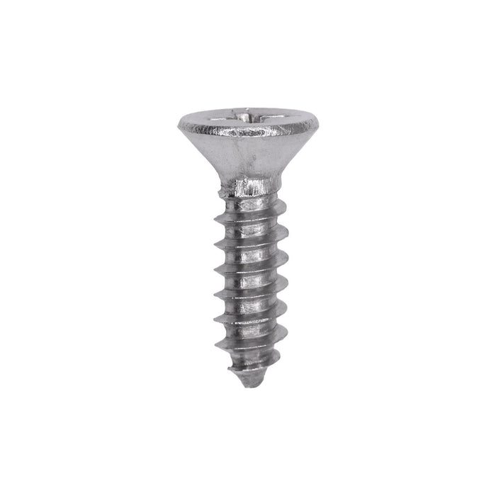 Auveco # 25766 Phillips Flat Head Sheet Metal Screw #8 x 5/8 in. 18-8 Stainless Steel. Qty 50.