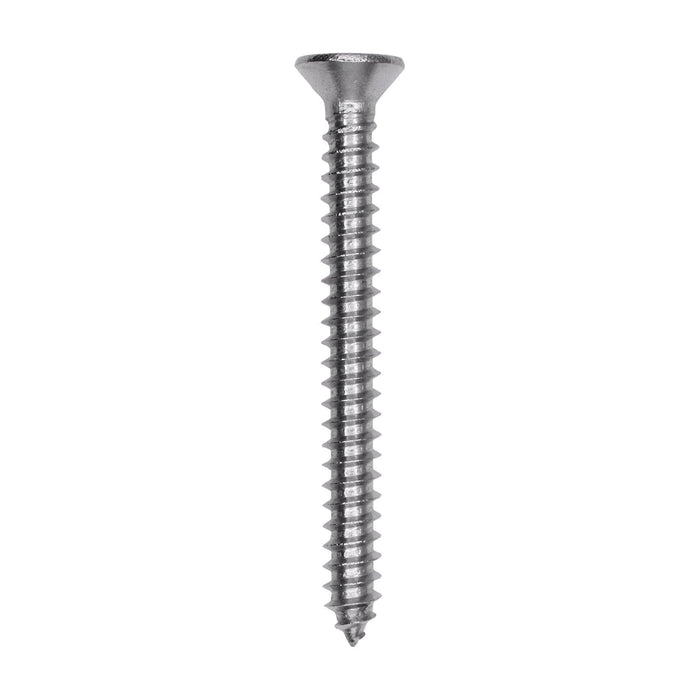 Auveco # 25774 Phillips Flat Head Sheet Metal Screw #8 x 1-5/8 in. 18-8 Stainless Steel. Qty 50.