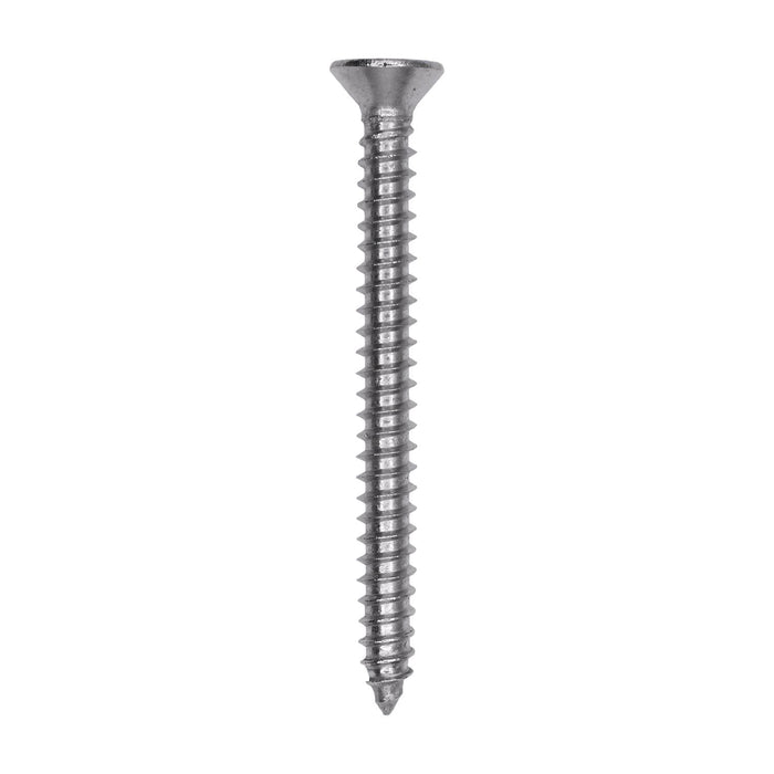 Auveco # 25775 Phillips Flat Head Sheet Metal Screw #8 x 1-3/4 in. 18-8 Stainless Steel. Qty 50.