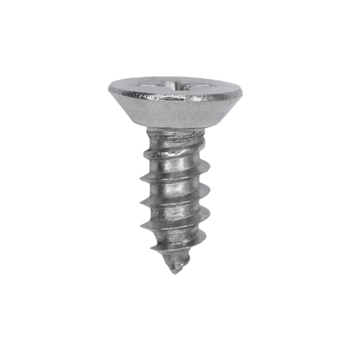 Auveco # 25778 Phillips Flat Head Sheet Metal Screw #10 x 1/2 in. 18-8 Stainless Steel. Qty 50.