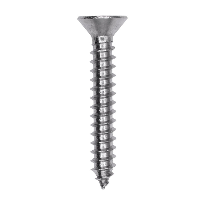 Auveco # 25784 Phillips Flat Head Sheet Metal Screw #10 x 1-1/4 in. 18-8 Stainless Steel. Qty 25.