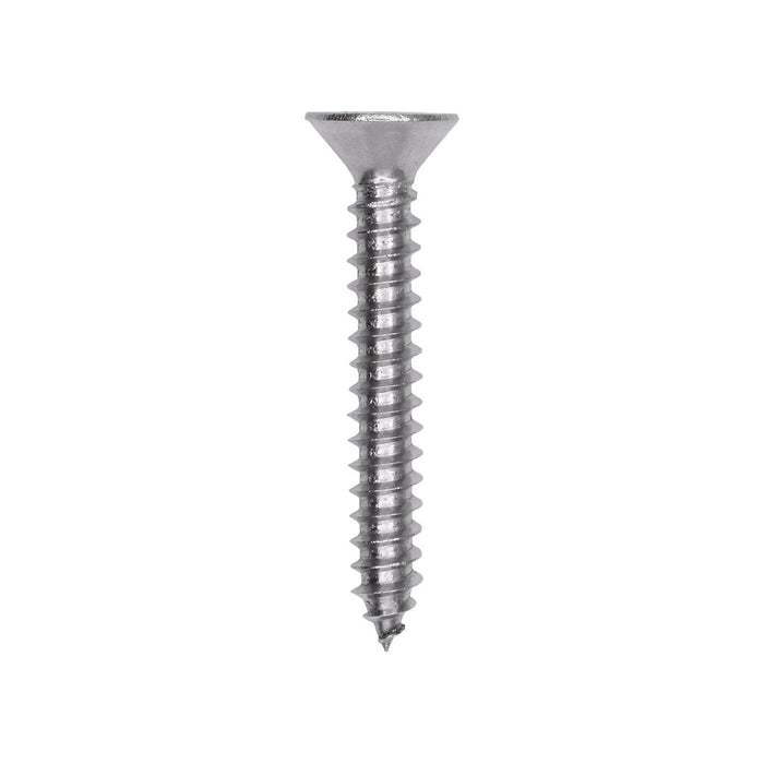 Auveco # 25785 Phillips Flat Head Sheet Metal Screw #10 x 1-3/8 in. 18-8 Stainless Steel. Qty 25.