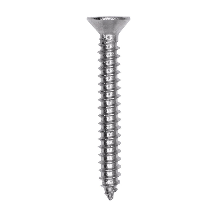 Auveco # 25786 Phillips Flat Head Sheet Metal Screw #10 x 1-1/2 in. 18-8 Stainless Steel. Qty 25.
