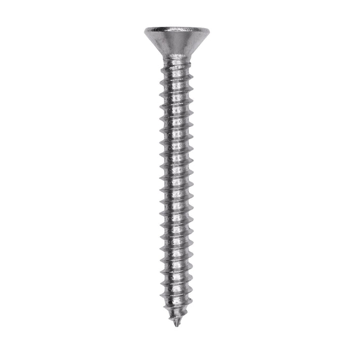 Auveco # 25787 Phillips Flat Head Sheet Metal Screw #10 x 1-5/8 in. 18-8 Stainless Steel. Qty 25.