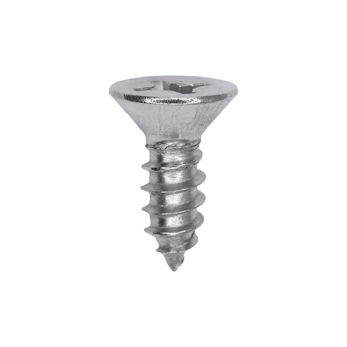 Auveco # 25791 Phillips Flat Head Sheet Metal Screw #12 x 5/8 in. 18-8 Stainless Steel. Qty 50.