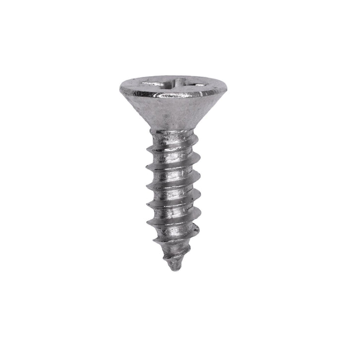 Auveco # 25792 Phillips Flat Head Sheet Metal Screw #12 x 3/4 in. 18-8 Stainless Steel. Qty 50.