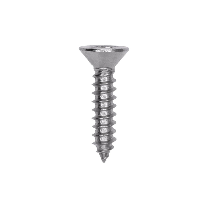 Auveco # 25794 Phillips Flat Head Sheet Metal Screw #12 x 1 in. 18-8 Stainless Steel. Qty 50.