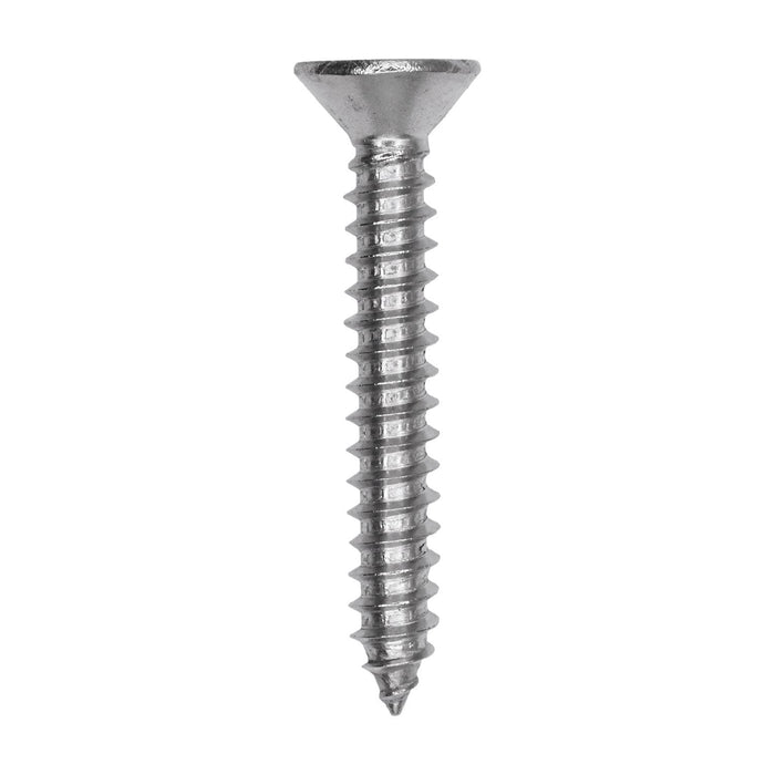 Auveco # 25798 Phillips Flat Head Sheet Metal Screw #12 x 1-1/2 in. 18-8 Stainless Steel. Qty 25.