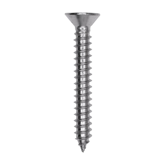 Auveco # 25799 Phillips Flat Head Sheet Metal Screw #12 x 1-5/8 in. 18-8 Stainless Steel. Qty 25.