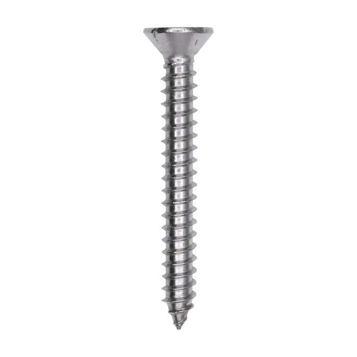 Auveco # 25800 Phillips Flat Head Sheet Metal Screw #12 x 1-3/4 in. 18-8 Stainless Steel. Qty 25.