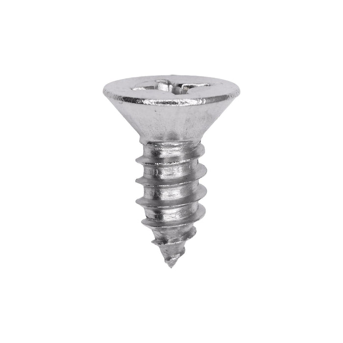 Auveco # 25802 Phillips Flat Head Sheet Metal Screw #14 x 5/8 in. 18-8 Stainless Steel. Qty 50.