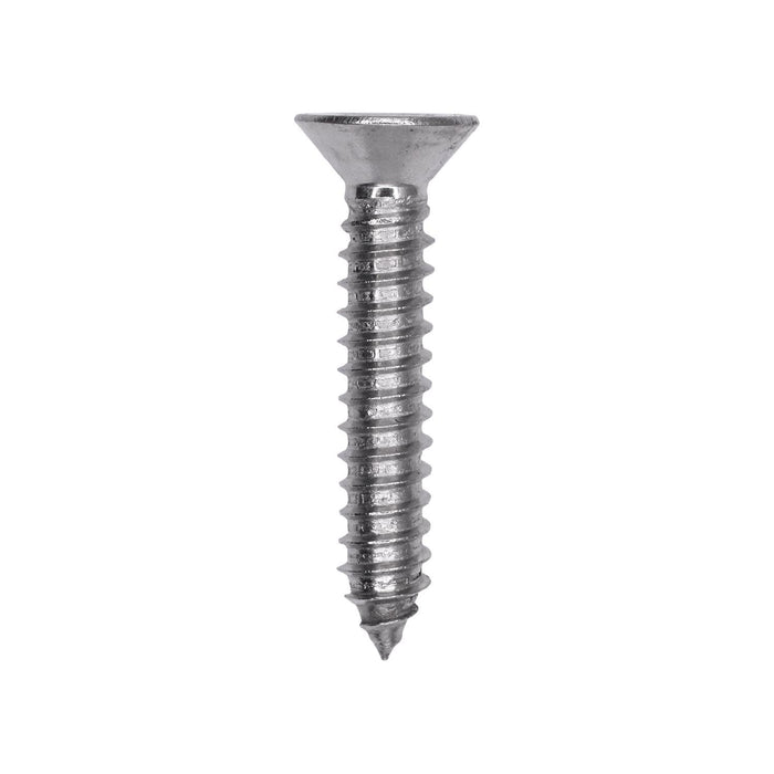 Auveco # 25808 Phillips Flat Head Sheet Metal Screw #14 x 1-3/8 in. 18-8 Stainless Steel. Qty 25.