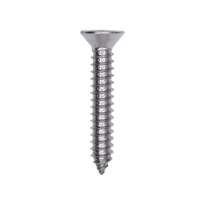 Auveco # 25809 Phillips Flat Head Sheet Metal Screw #14 x 1-1/2 in. 18-8 Stainless Steel. Qty 25.