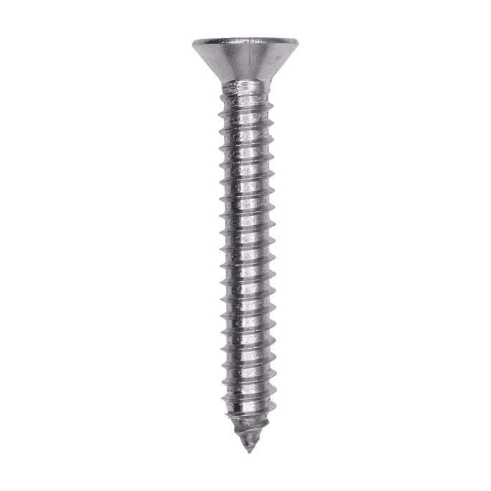 Auveco # 25811 Phillips Flat Head Sheet Metal Screw #14 x 1-3/4 in. 18-8 Stainless Steel. Qty 25.