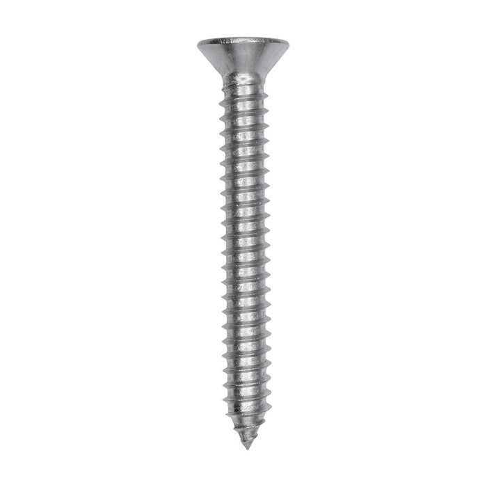 Auveco # 25812 Phillips Flat Head Sheet Metal Screw #14 x 2 in. 18-8 Stainless Steel. Qty 25.