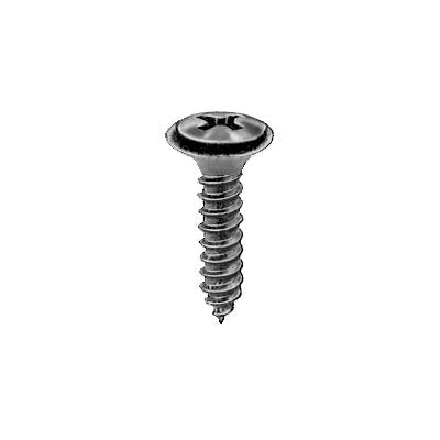 Auveco No 10653 8-18 X 11/16 Phillips Ov 6 Head AB W/SEMS Tapping Screw Blk, Quantity 100