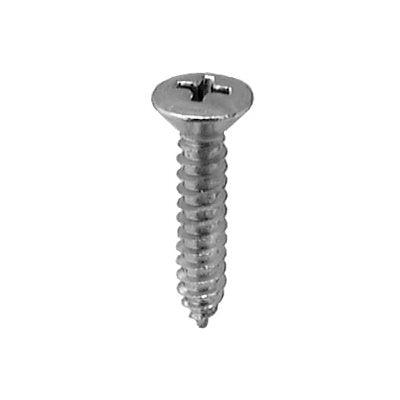 Auveco No 11088 10 X 1 Phillips Oval Head Tapping Screw Black Oxide, Quantity 100