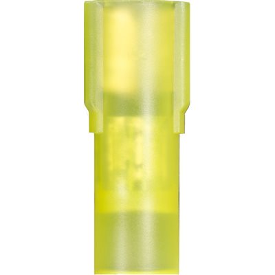 Auveco No 11829 12-10 Gauge Female Quick Slide Terminals Yellow, Quantity 25