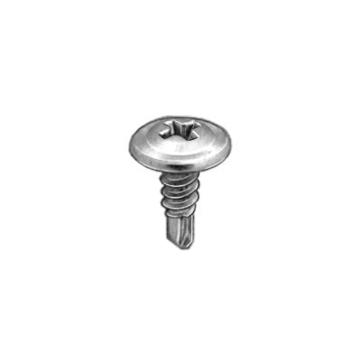Auveco No 12095 8 X 1/2 Phillips Washer Head Teks Tapping Screw Zinc, Quantity 50