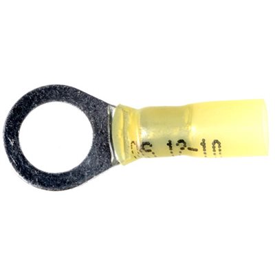 Auveco No 13676 Krimp And Seal Terminal 3/8 Stud 12-10 Gauge, Quantity 10