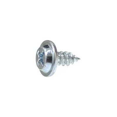 Auveco No 13707 8 X 3/8 Phillips Flat Top Washer Head Tapping Screw 13/32 Diameter Zinc, Quantity 100
