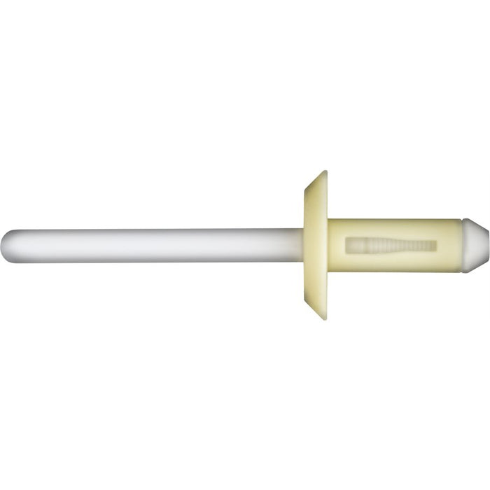 Auveco No 13749 Nylon Expansion Rivet 1/4 Hole Diameter 2-3/16 Length, Quantity 25