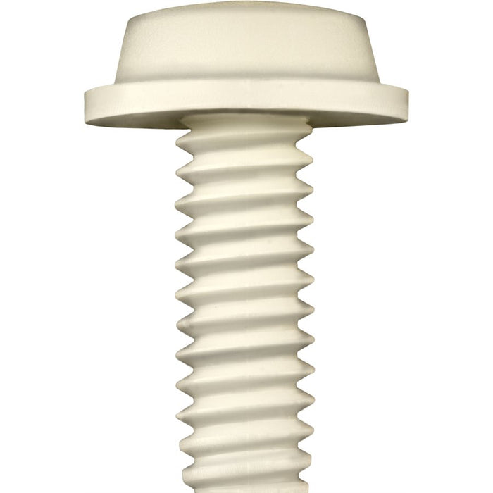 Auveco No 17171 Natural Nylon License Plate Screw 1/4-20 X 5/8, Quantity 50