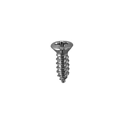 Auveco No 2027 Phillips Oval 6 Head Tapping Screw 8 X 1/2 Chrome, Quantity 100