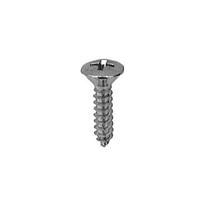 Auveco No 20373 Phillips Oval Head Tap Screw 8 X 3/4 10 Head Chrome, Quantity 100