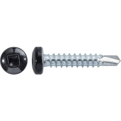 Auveco Item 22663 6 X 3/4 Square Pan Self-Drilling Tek Zinc Black Painted Head Quantity 100