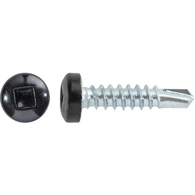 Auveco Item 22672 8 X 3/4 Square Pan Self-Drilling Tek Zinc Black Painted Head Quantity 100