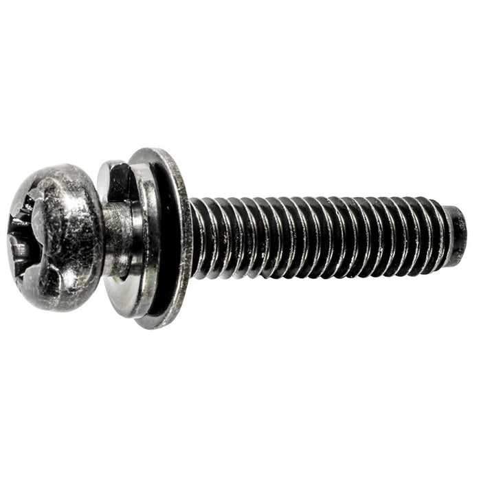 Auveco Item 22757 Phillips Round Head License Plate Screw M6-10 X 29mm Quantity 25