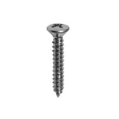 Auveco No 2360 8 X 1 Phillips Oval Head Tapping Screw Zinc, Quantity 100