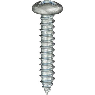 Auveco No 2364 6 X 3/4 Phillips Pan Head Tapping Screw Zinc, Quantity 100